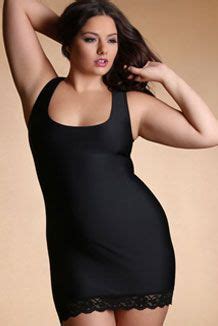 Plus Size Lingerie Plus Size Shapewear Shaper Dress With Lace Hem Hips Curves Plus Size
