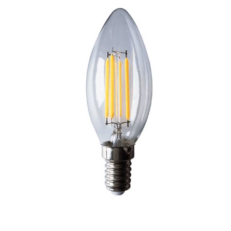 FOCO LED VELA C35 FILAMENTO E14 4W 6500K Ledex