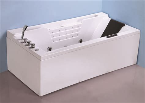 Hydromassage Jacuzzi Whirlpool Bath Tub With 1500w Heater 4 Back Jets