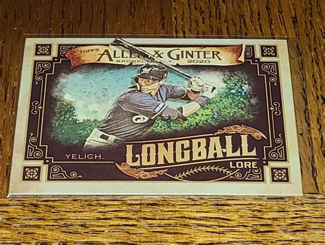 BREWERS CHRISTIAN YELICH 2020 TOPPS ALLEN GINTER LONGBALL LORE LL 50