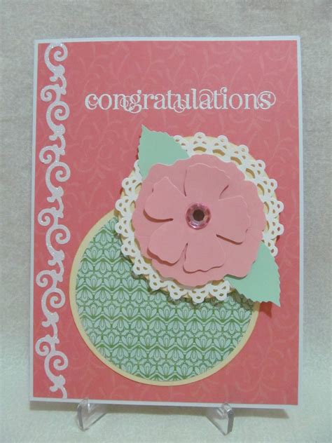 Savvy Handmade Cards: Floral Congratulations Card