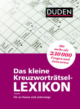 Das Kleine Kreuzwortr Tsel Lexikon Von Dudenredaktion Isbn