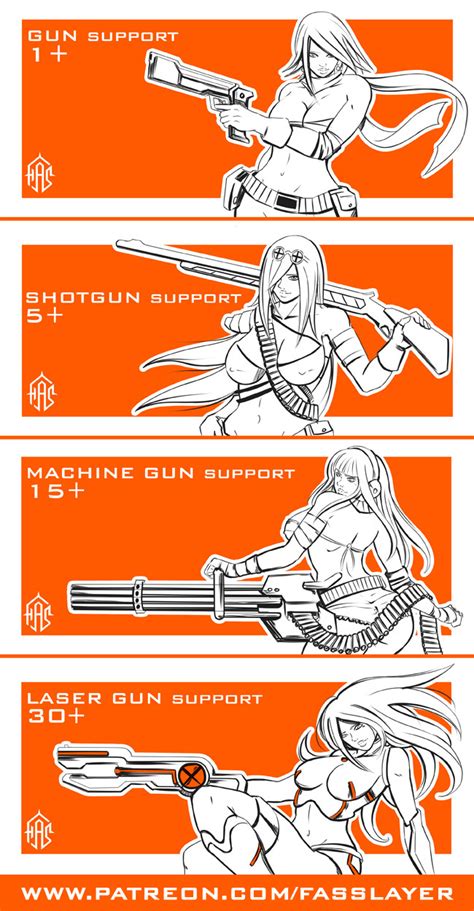 Gun Girls By FASSLAYER Hentai Foundry