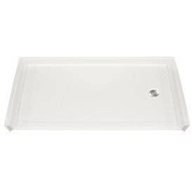 Laurel Mountain Garland Shower Base White Gelcoat/Fiberglass Shower Base (Common: W X L; Actual ...