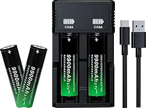 Amazon Rechargeable Battery Mah Lithium Ion Volt