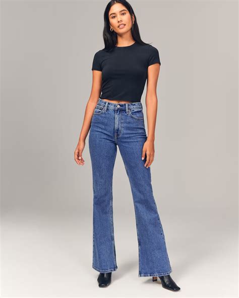 Abercrombie High Rise Vintage Flare Jean