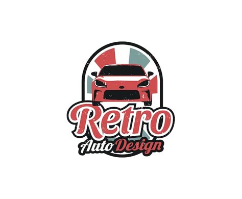 Vorlage F R Das Design Des Retro Automobil Logos Premium Vektor