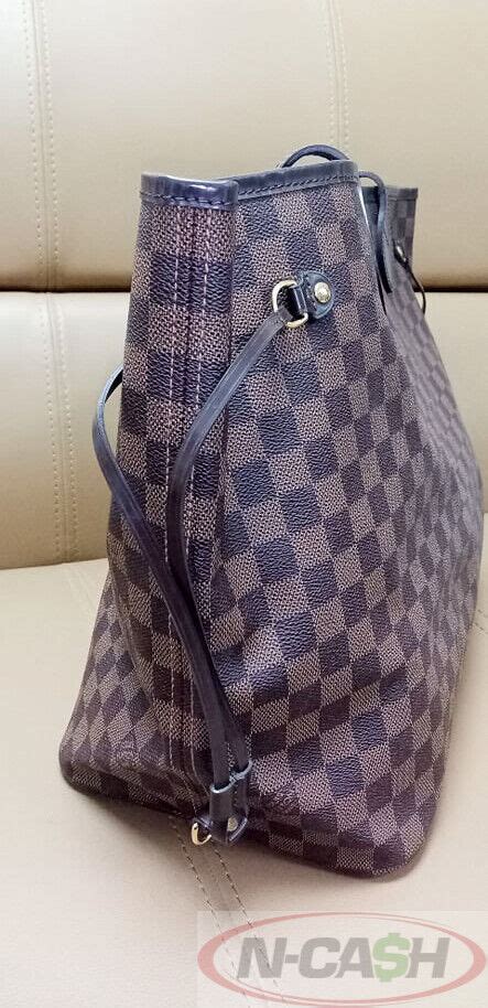 Louis Vuitton Neverfull Damier Ebene Gm Tote Bag N Cash