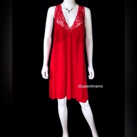 Daisy Fuentes Intimates Sleepwear Daisy Fuentes Red Sexy Lace Negligee Lingerie Babydoll