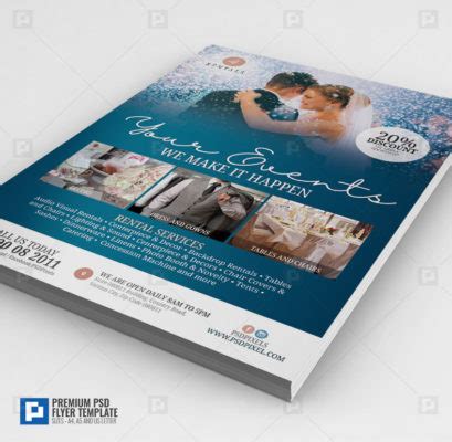 Wedding Rentals Services Flyer Psdpixel