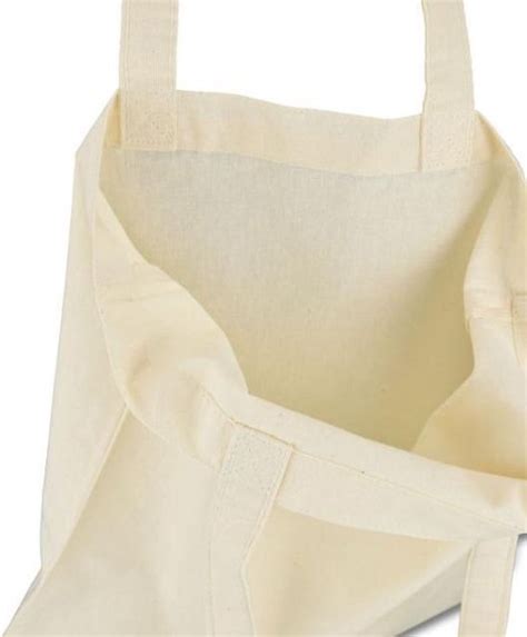 Sac En Coton 38x42cm Anses Longues Naturel Bol