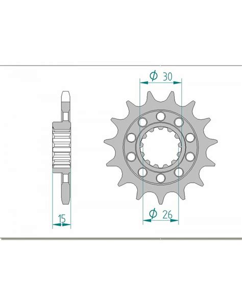 Pignon Moto Afam Pignon Afam 15 Dents Acier Type 166800 Pas 525 Bmw Hp4