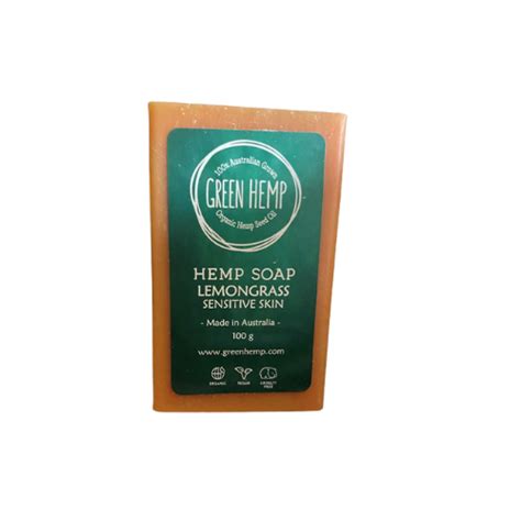 Green Hemp Soap Bar Lemongrass 100g Miss Spelt S Organics