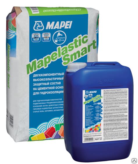 Гидроизоляционная смесь Mapei Mapelastic Smart комплект мешок и ...