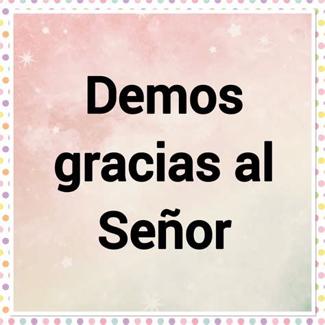 Gracias Señor Letra 6