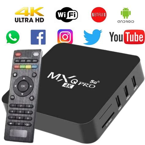 Modelo Box Tv Aparelho Conversor Smartv K G Hdmi Ultima Gera O