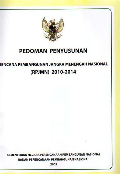 Pedoman Penyusunan Rencana Pembangunan Jangka Menengah Nasional