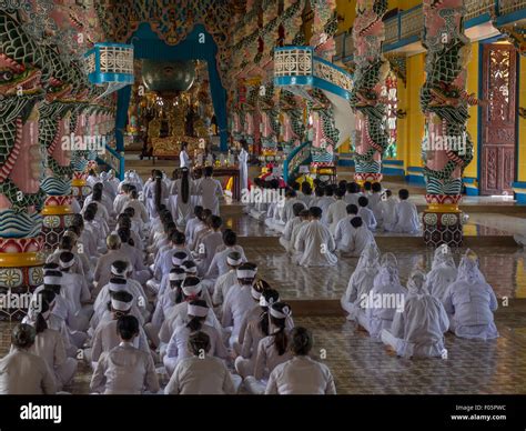 Cao Dai Temple Tay Ninh Vietnam Stock Photo Alamy