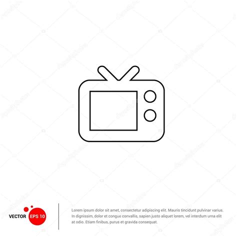 Outline Tv Icon Stock Vector By ©ibrandify 95900556