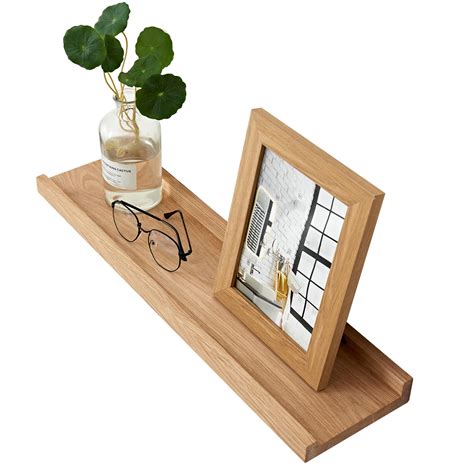 Buy INMAN OAKERLAND Oak Floating Shelves For Wall Solid Wooden Picture