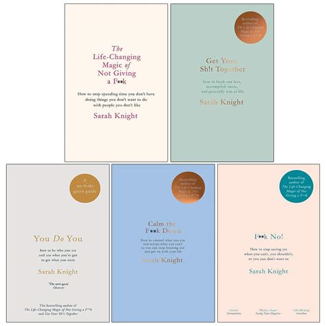 A No Fcks Given Guide Collection 5 Books Series Set By Sarah Knight