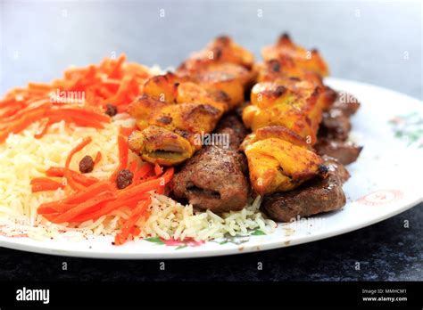 Barbecue Kebab Platter Hi Res Stock Photography And Images Alamy