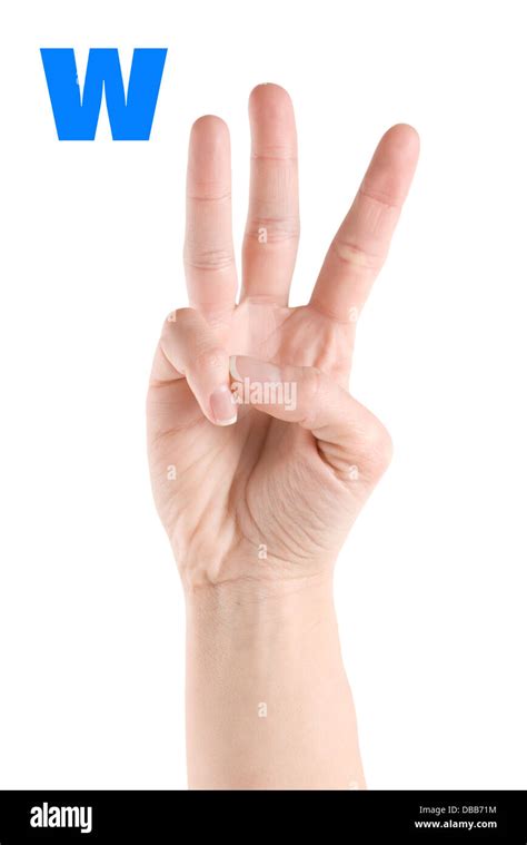 Asl Alphabet Hand Isolated Hi Res Stock Photography And Images Alamy