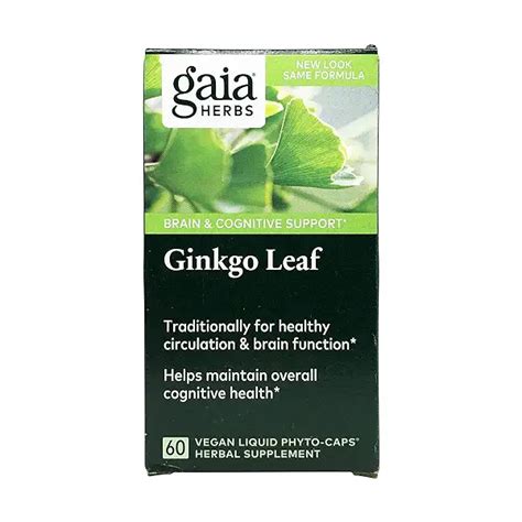 Ginkgo Leaf Liquid Cap 60 Vegan Liquid Phyto Caps At Whole Foods Market