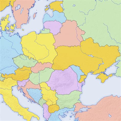 Central/Eastern Europe: How many countries can you locate on the map ...