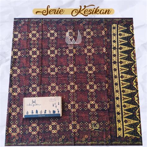 Jual Sarung Batik Largurda Serie Kesikan Motif Kembang Kotak Nyambung