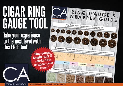 Famous Smoke Shop Bows Downloadable Cigar Ring Gauge & Wrapper Guide ...