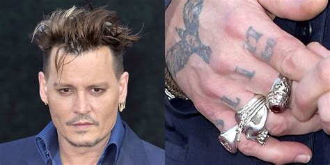 Johnny Depp Changes Amber Heard Tattoo To Scum Amber Heard Johnny