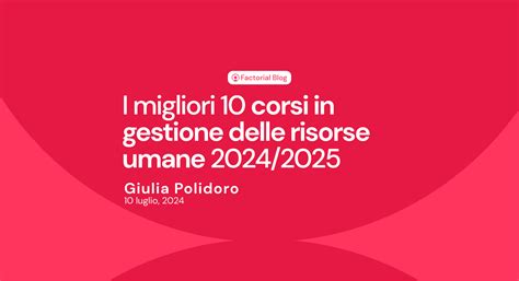 Corsi Risorse Umane I Migliori 10 Corsi HR 2024 2025