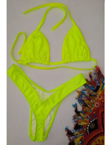 Conjunto Biquini Asa Delta Bikini Marquinha Fita Ver O Neon Parcelamento Sem Juros