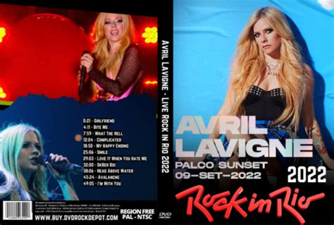 Avril Lavigne Live Rock In Rio 2022 Dvd Dvd Rock Depot Only Rare Dvds