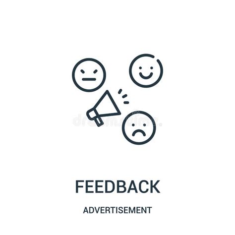 Feedback Icon Vector From Advertisement Collection Thin Line Feedback