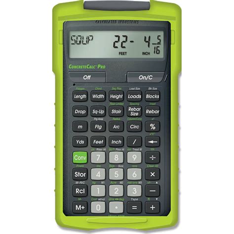 Calculated Industries ConcreteCalc Pro 4225 Advanced Yard, Feet, inch