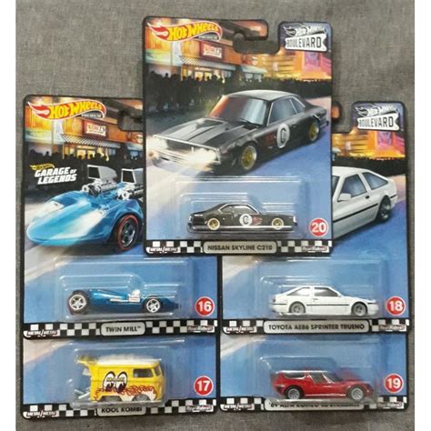 Hot Wheels Boulevard Kool Kombi Moon Eyes Toyota Ae Nissan Skyline Alfa Romeo