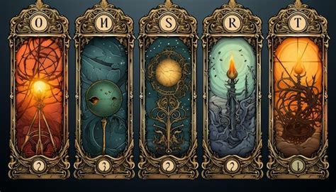 Premium Photo Tarot Cards Design Mystical Tarot Card Sun Moon And