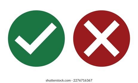 Correct Wrong Symbol Vector Design Icon Stock Vector (Royalty Free ...