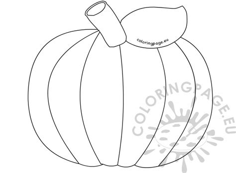 Simple pumpkin pattern – Coloring Page