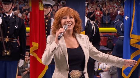 Reba McEntire Sings The National Anthem For Super Bowl LVIII