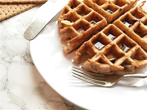 BEST Graham Cracker Whole Grain Waffles Reluctant Entertainer