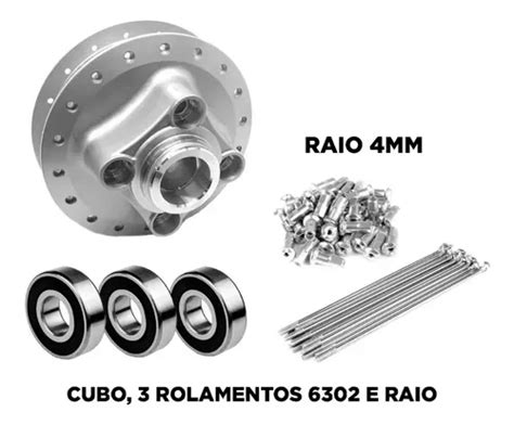 Kit Roda Traseira Cg Titan Fan Raio Mm Rolamentos