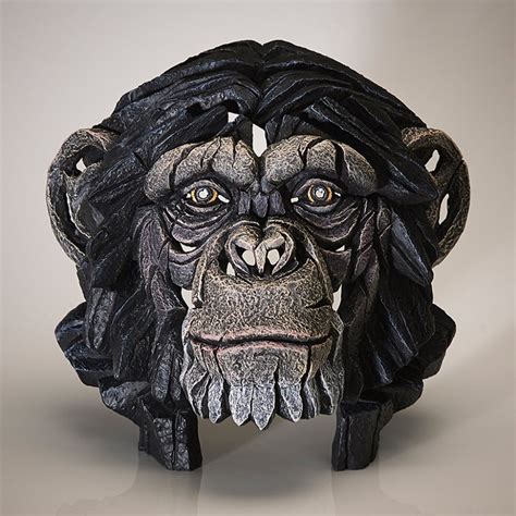 Edge Sculpture Chimpanzee Bust Artists From Generation Gallery Uk