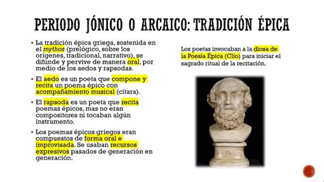 LIT Sesión 2 Literatura de la Antigua Grecia periodo Arcaico o Jónico