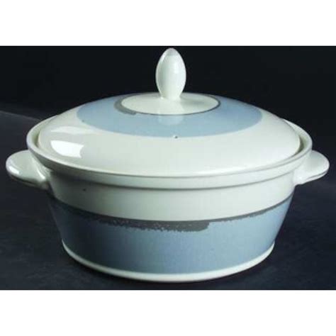 Noritake Ambience Blue Covered Vegetable Dish