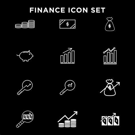 finance icon set 3348319 Vector Art at Vecteezy