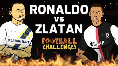 🔥ronaldo Vs Zlatan Football Challenges🔥 Youtube