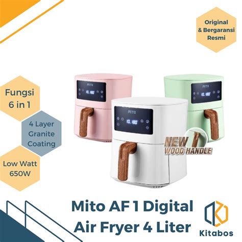 Jual Mito Af Digital Air Fryer Liter Low Watt Shopee Indonesia